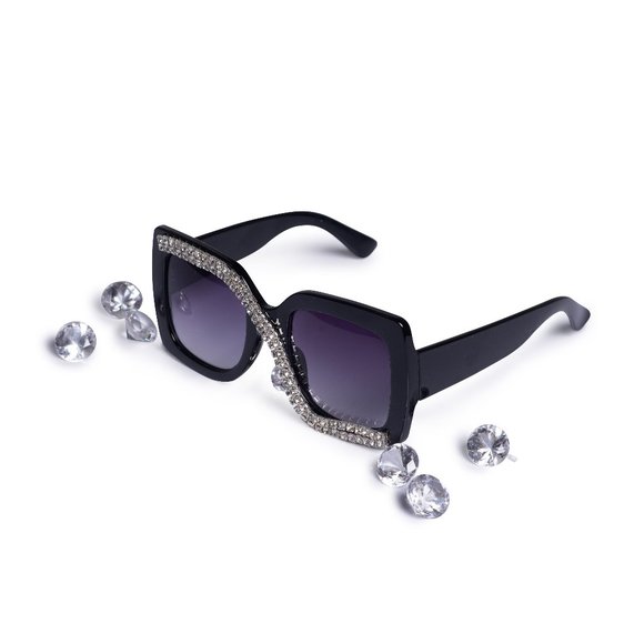 Diamond embroided sunglasses - Picture 1 of 1